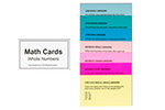 Math Cards: Whole Numbers